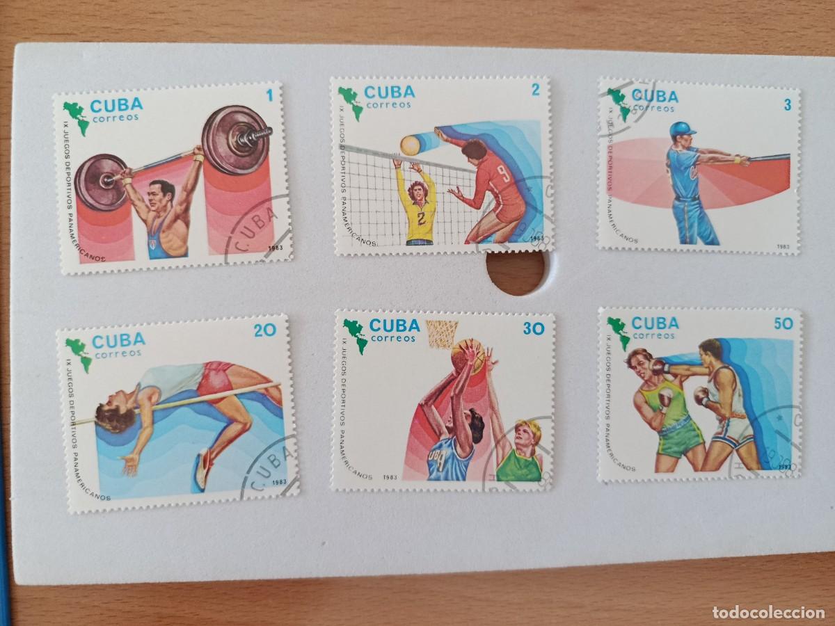 Sellos: Sellos Cuba 1983, IX Juegos deportivos panamericanos. edifil 2915/2920