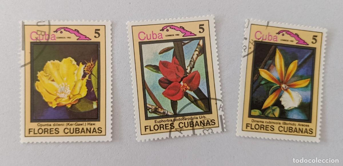 Sellos: Sellos Cuba 1983, Flora y fauna de Cuba, edifil 2946/2948