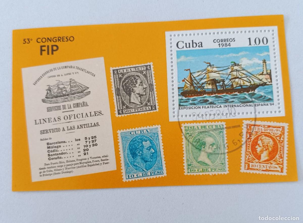 Sellos: Sellos Cuba 1984, Exposici&oacute;n Mundial de Filatelia ESPA&Ntilde;A&acute;84, edifil 3023
