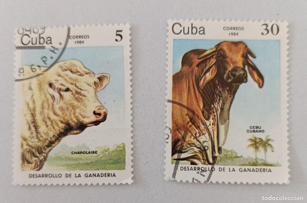 Sellos: Sellos Cuba 1984, Desarrollo de la ganader&ntilde;ia. edifil 3050/3051
