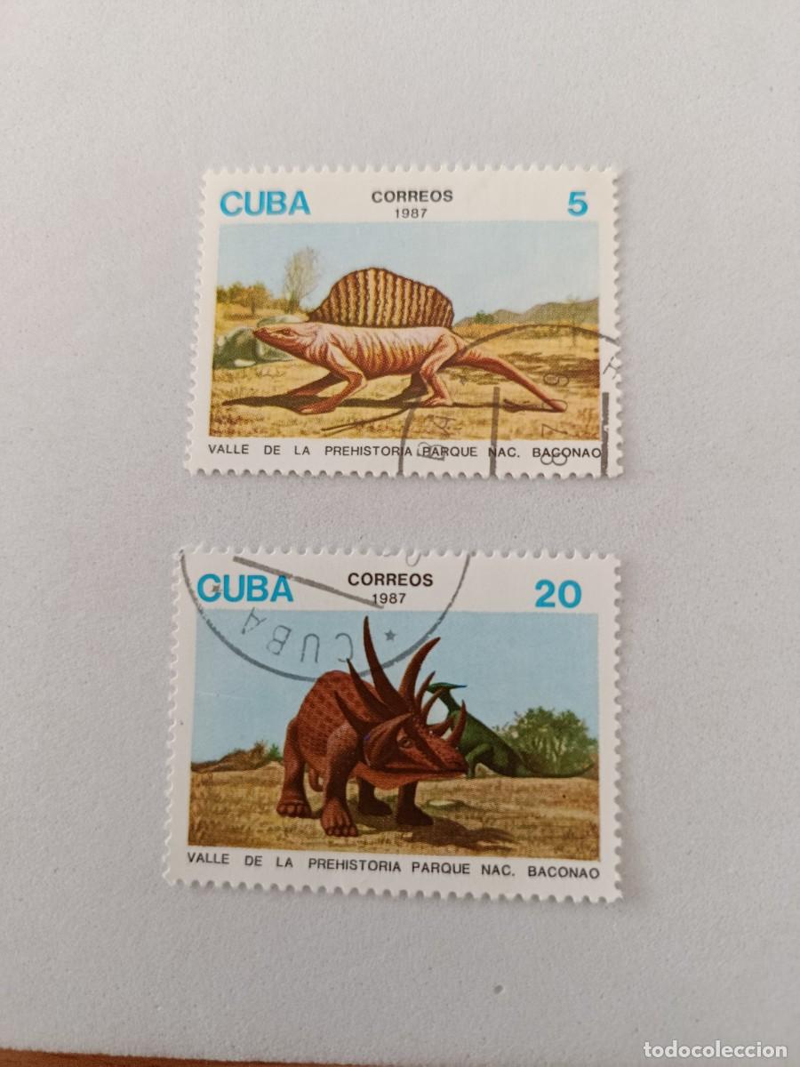 Sellos: Sellos Cuba 1987, Valle de la prehistoria, Parque Nacional Baconao. edifil 3274, 3276