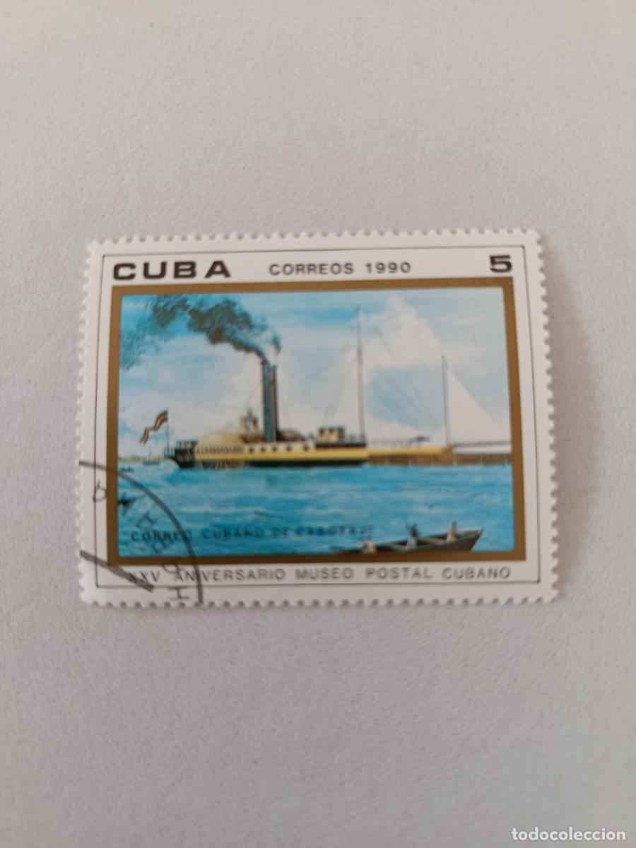 Sellos: Sellos Cuba 1990, 25 aniversario del Museo Postal Cubano, edifil 3512