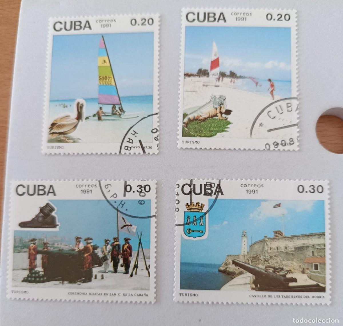 Sellos: Sellos Cuba 1991, Turismo. edifil 3659/3662.