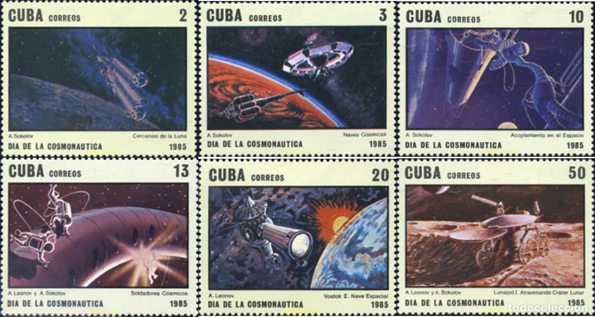 Sellos: 358918 MNH CUBA 1985 DIA DE LA COSMONAUTICA
