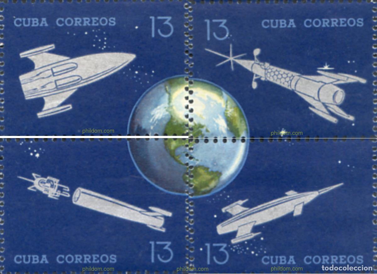 Sellos: 793375 MNH CUBA 1964 25 ANIVERSARIO DEL PRIMER COHETE ESPACIAL