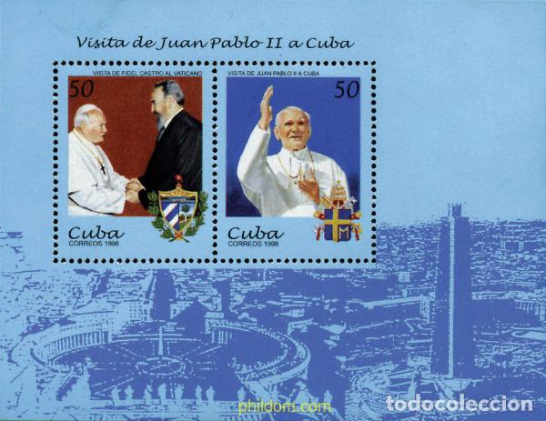 Sellos: 204754 MNH CUBA 1998 VISITA DE SS EL PAPA JUAN PABLO II A CUBA