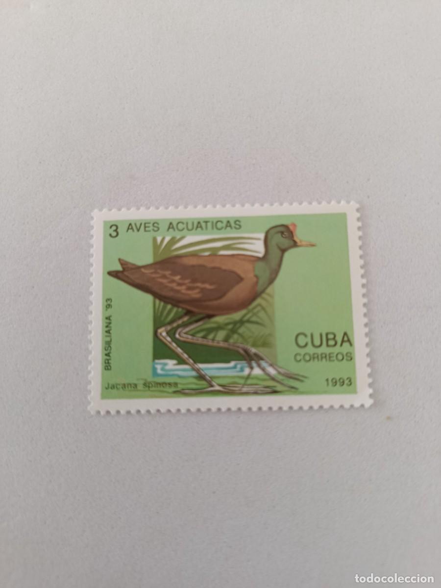 Sellos: Sellos Cuba 1993, BRASILIANA&acute;93, Aves acu&aacute;ticas. edifil 3842