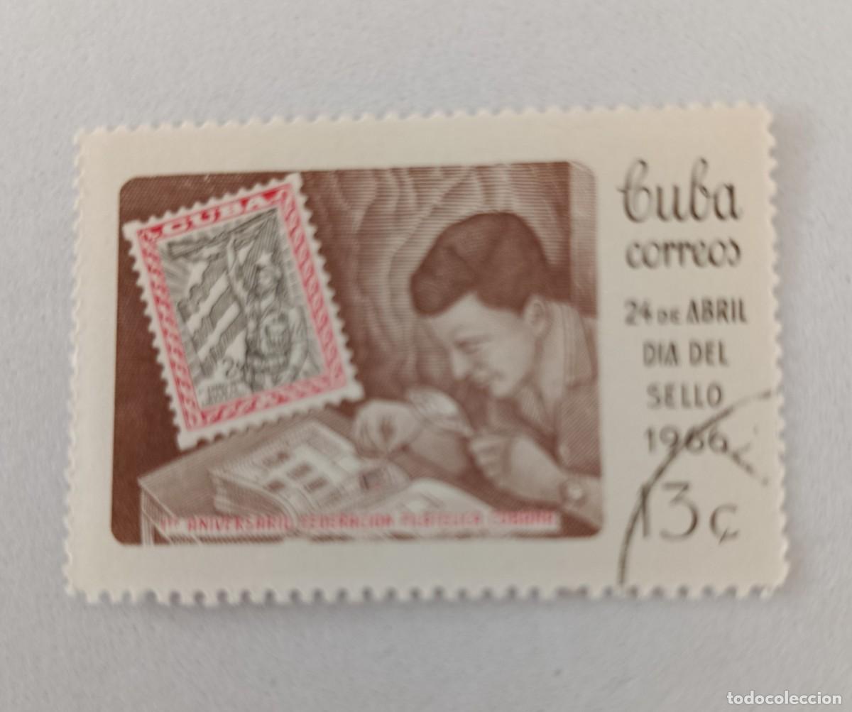 Sellos: Sellos Cuba 1966, D&iacute;a del Sello, edifil 1334