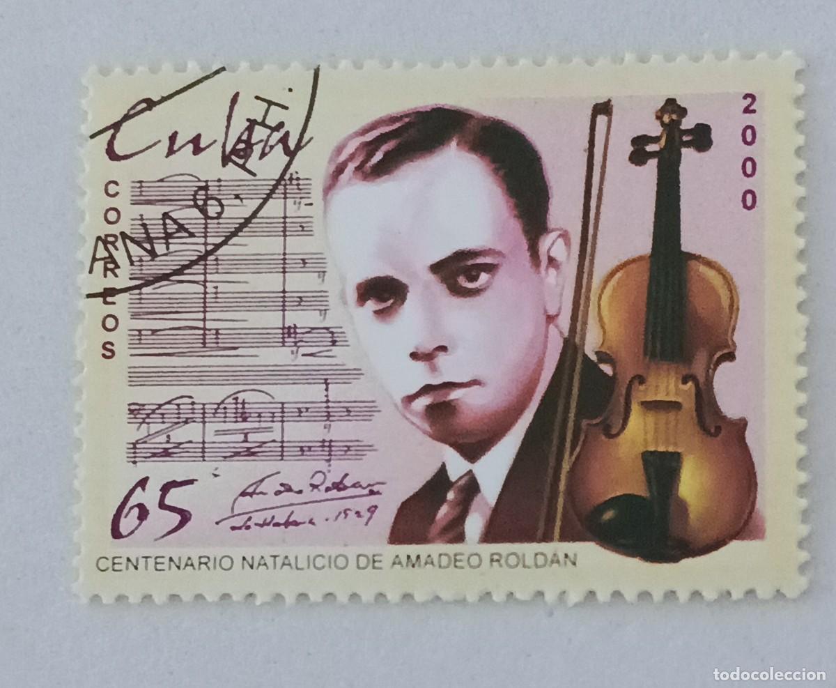 Sellos: Sellos Cuba 2000, Centenario del nacimiento de Amadeo Rold&aacute;n. edifil 4430