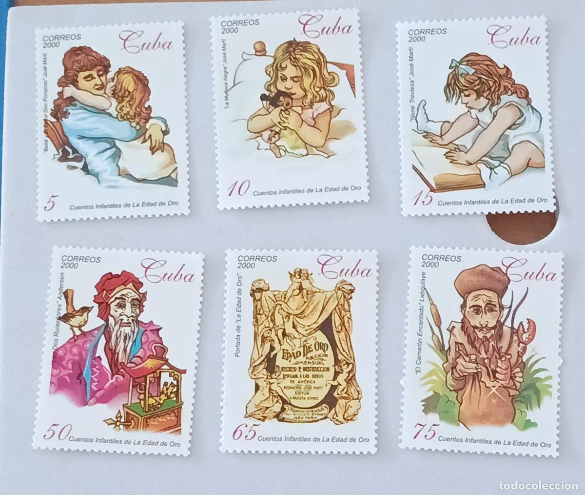 Sellos: Sellos Cuba 2000, Cuentos Infantiles de la Edad de Oro. edifil 4431/4436