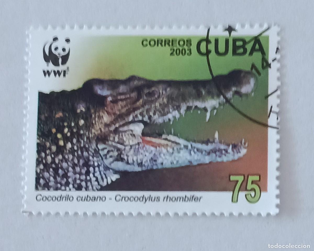 Sellos: Sellos Cuba 2003, F&aacute;una aut&oacute;ctona WWF, Cocodrilos cubanos, edifil 4698