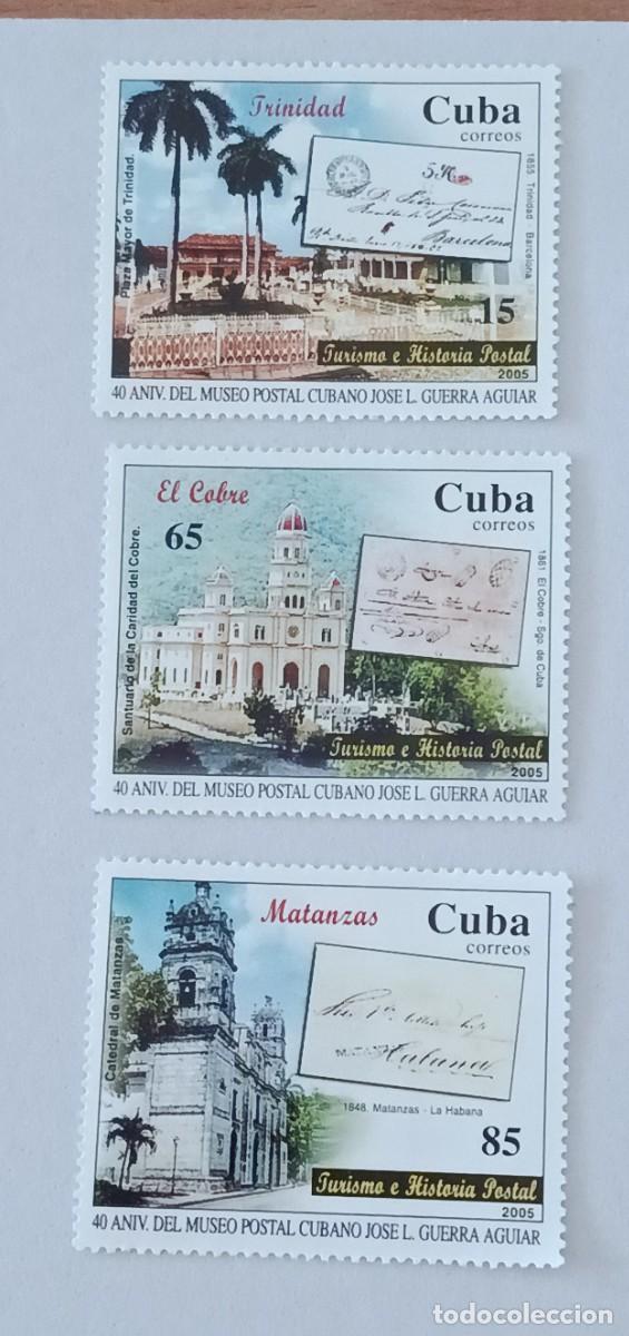 Sellos: Sellos Cuba 2005, 40 aniversario del Museo Postal Cubano, edifil 4802/4804