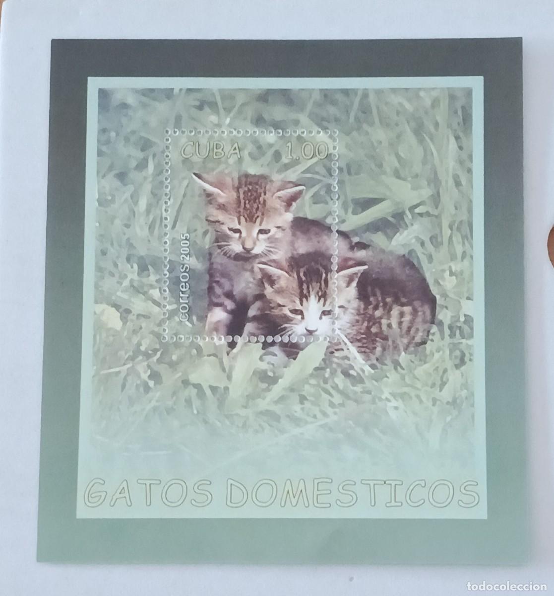 Sellos: Sellos Cuba 2005, Gatos dom&eacute;sticos. edifil 4833
