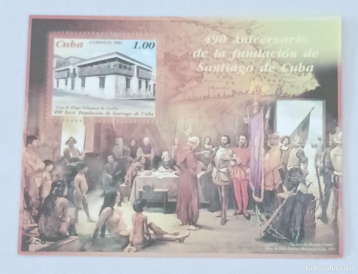 Sellos: Sellos Cuba 2005, 490 aniversario de la ciudad de Santiago de Cuba. edifil 4857