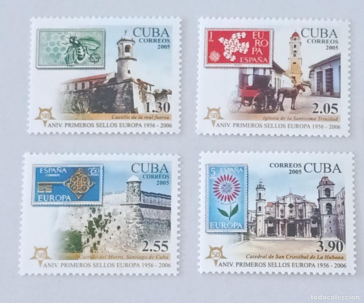 Sellos: Sellos Cuba 2005, 50 aniversario de los primeros sellos &rdquo;Europa&rdquo;, edifil 4898/4901