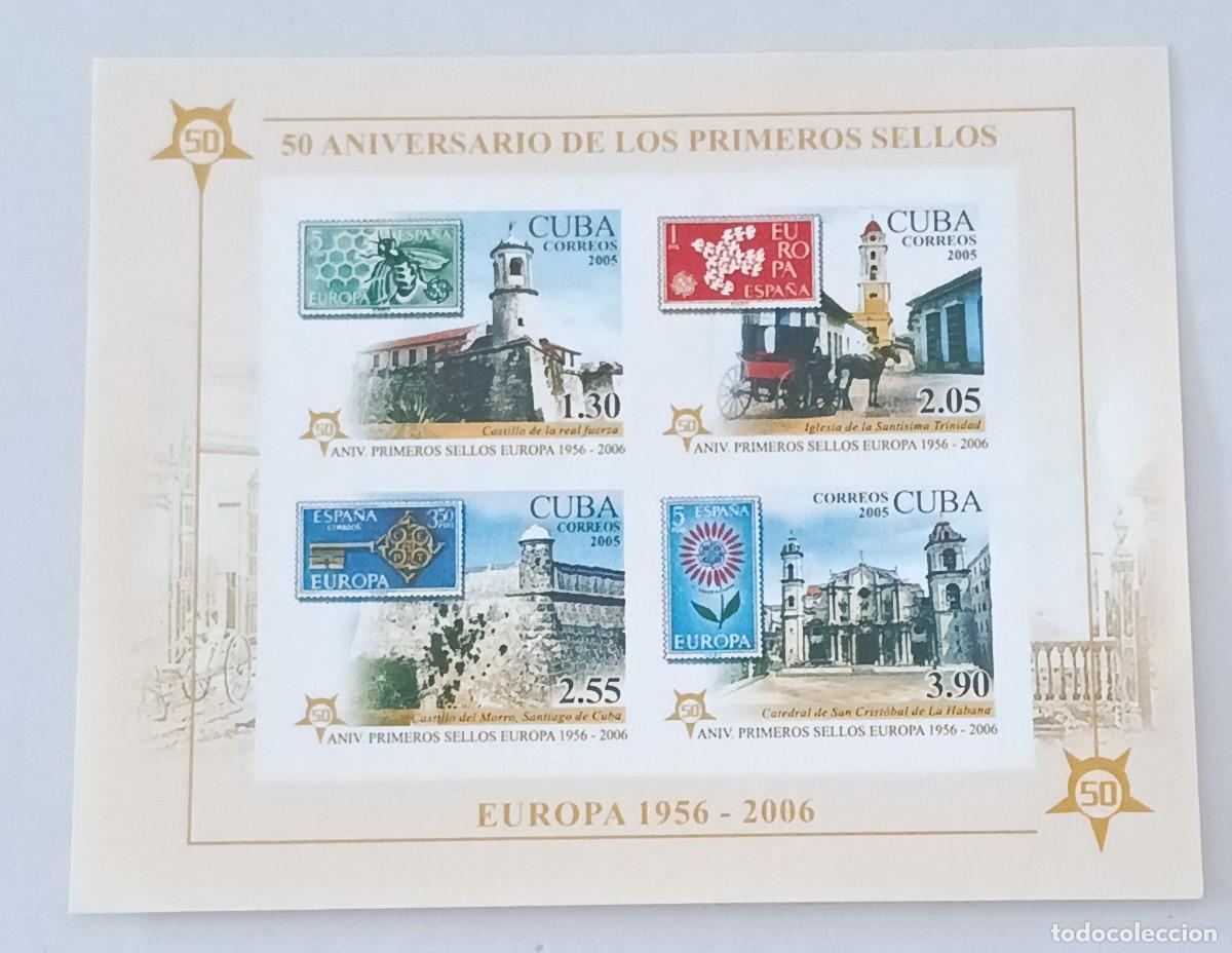 Sellos: Sellos Cuba 2005, 50 aniversario de los primeros sellos &rdquo;Europa&rdquo;, edifil 4902 sin dentar
