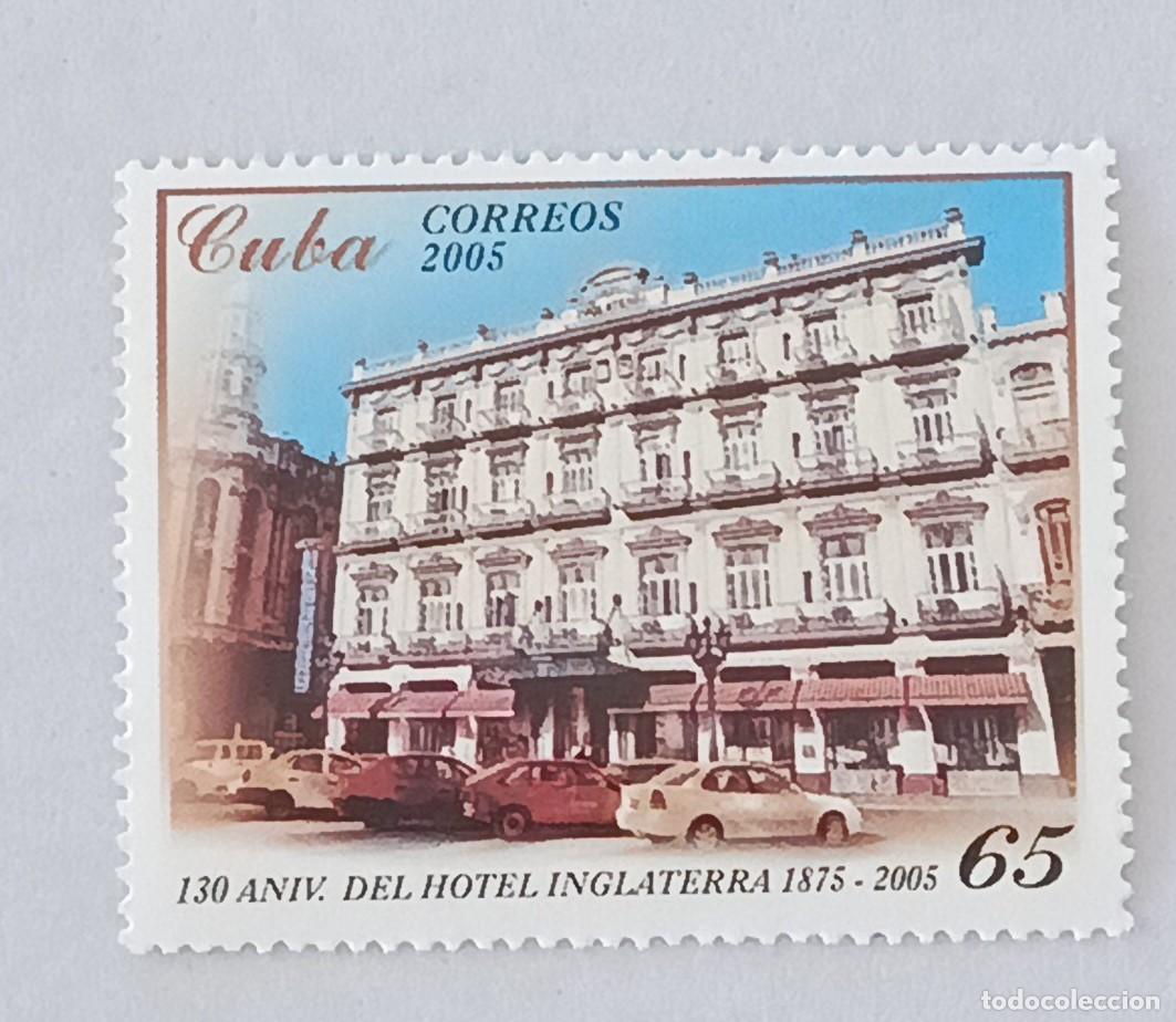 Sellos: Sellos Cuba 2005, 150 aniversario del Hotel Inglaterra. edifil 4916
