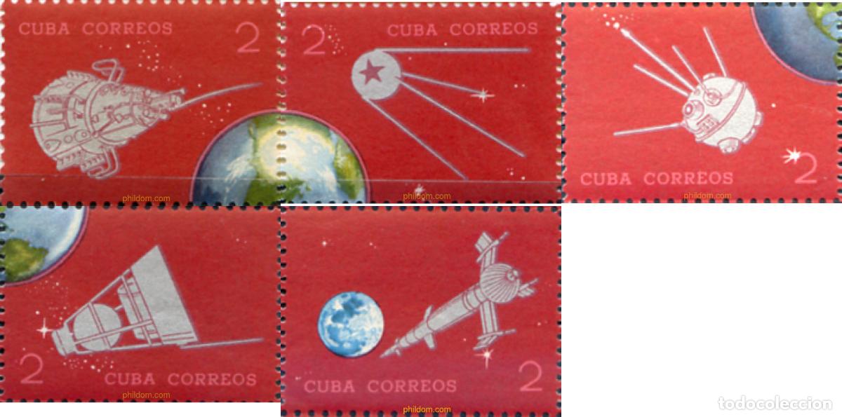 Sellos: 793433 MNH CUBA 1964 25 ANIVERSARIO DEL PRIMER COHETE ESPACIAL