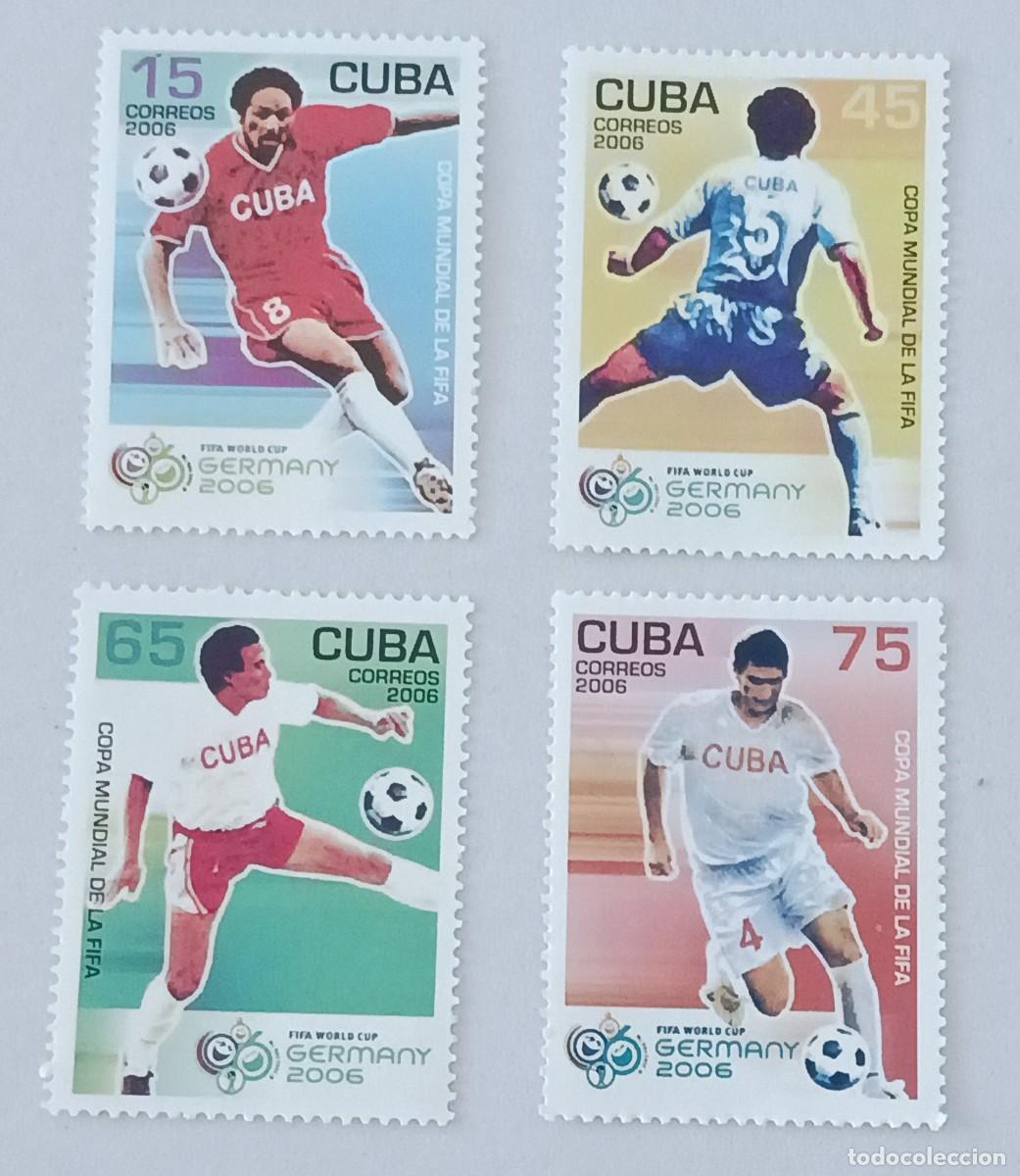 Sellos: Sellos Cuba 2006, Copa mundial de la FIFA, Alemania 2006. edifil 4920/4923