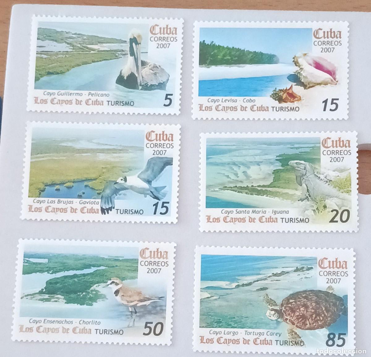 Sellos: Sellos Cuba 2007. Turismo, los Cayos de Cuba. edifil 5073/5078