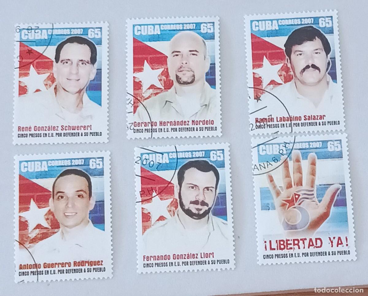 Sellos: Sellos Cuba 2007. Cinco presos e, E:U: por defender a su pueblo. edifil 5116/5121
