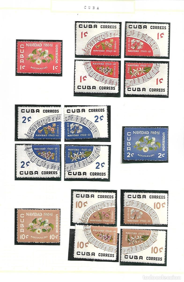 Sellos: CUBA GRAN SERIE NUEVA COMPLETA DE NAVIDAD DE 1960-61 PERFECTO ESTADO