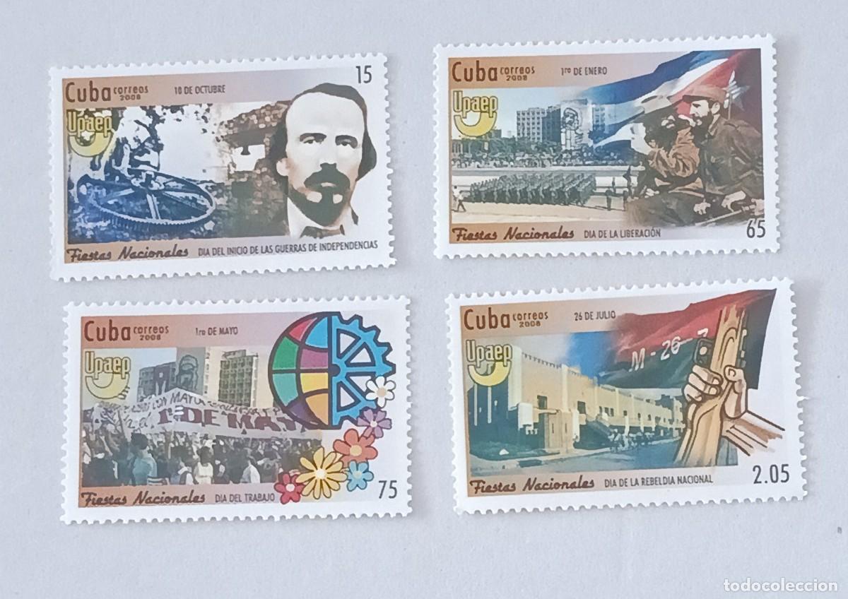 Sellos: Sellos Cuba 2008, AMERICA-UPAEP, Fiestas Nacionales. edifil 5272/5275