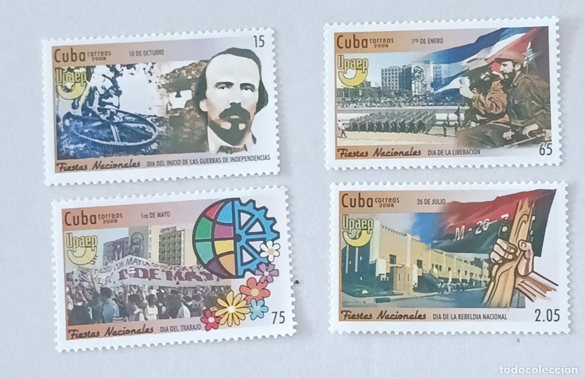 Sellos: Sellos Cuba 2008, AMERICA-UPAEP, Fiestas Nacionales. edifil 5272/5275