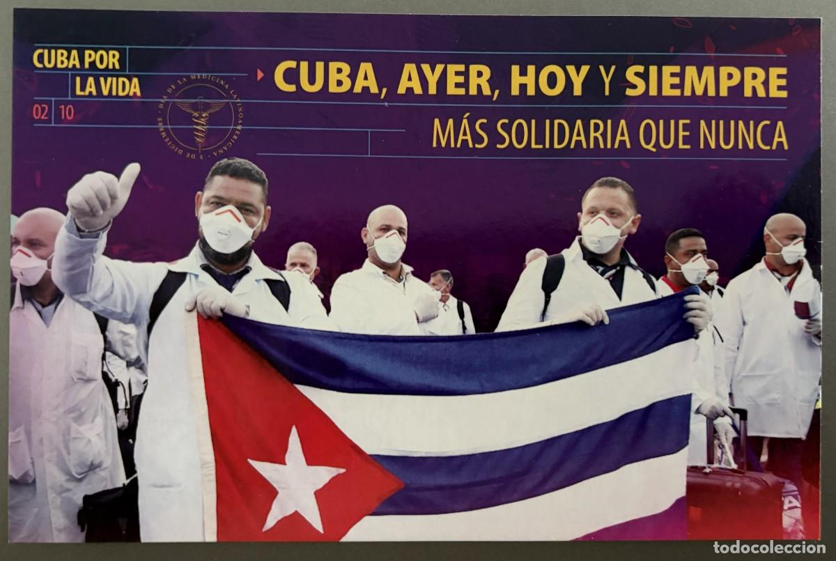 Sellos: TEPCU008-1, TARJETA ENTERO POSTAL, CUBA POR LA VIDA, 02/10