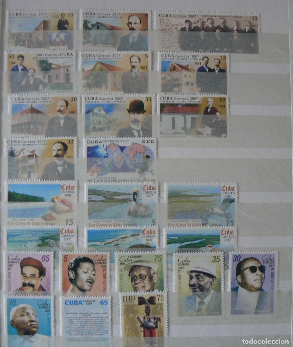 Sellos: CUBA - 2007 - A&Ntilde;O COMPLETO - MNH - Foto 5