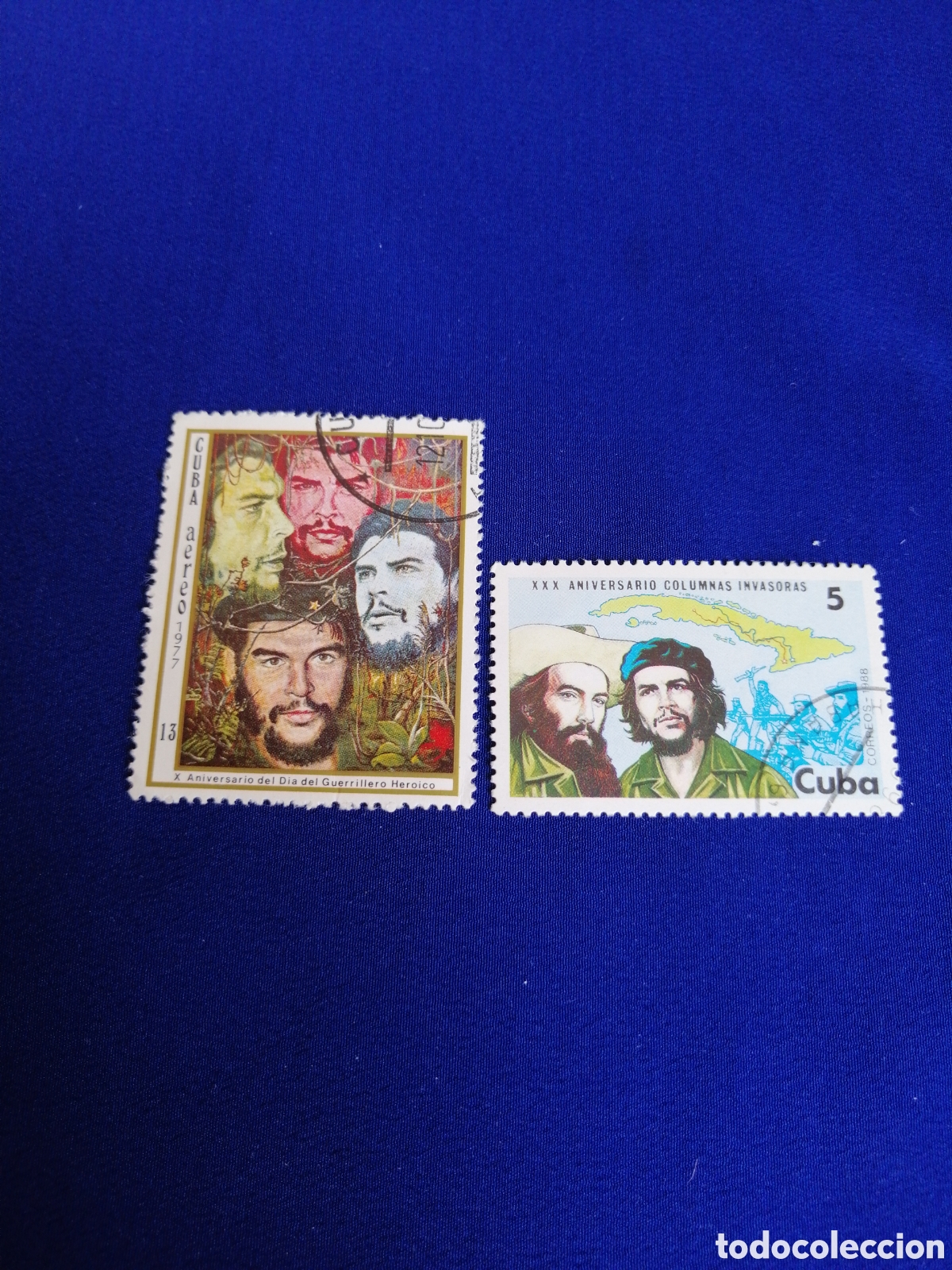 Sellos: CUBA LOTE CHE GUEVARA SELLOS USADOS MATASELLADO