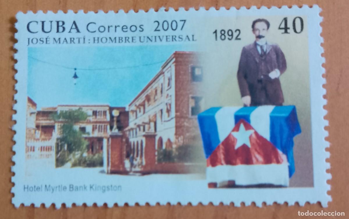 Sellos: CUBA - V/F 40 - A&Ntilde;O 2007 - JOS&Eacute; MARTI, HOMBRE UNIVERSAL, 1892