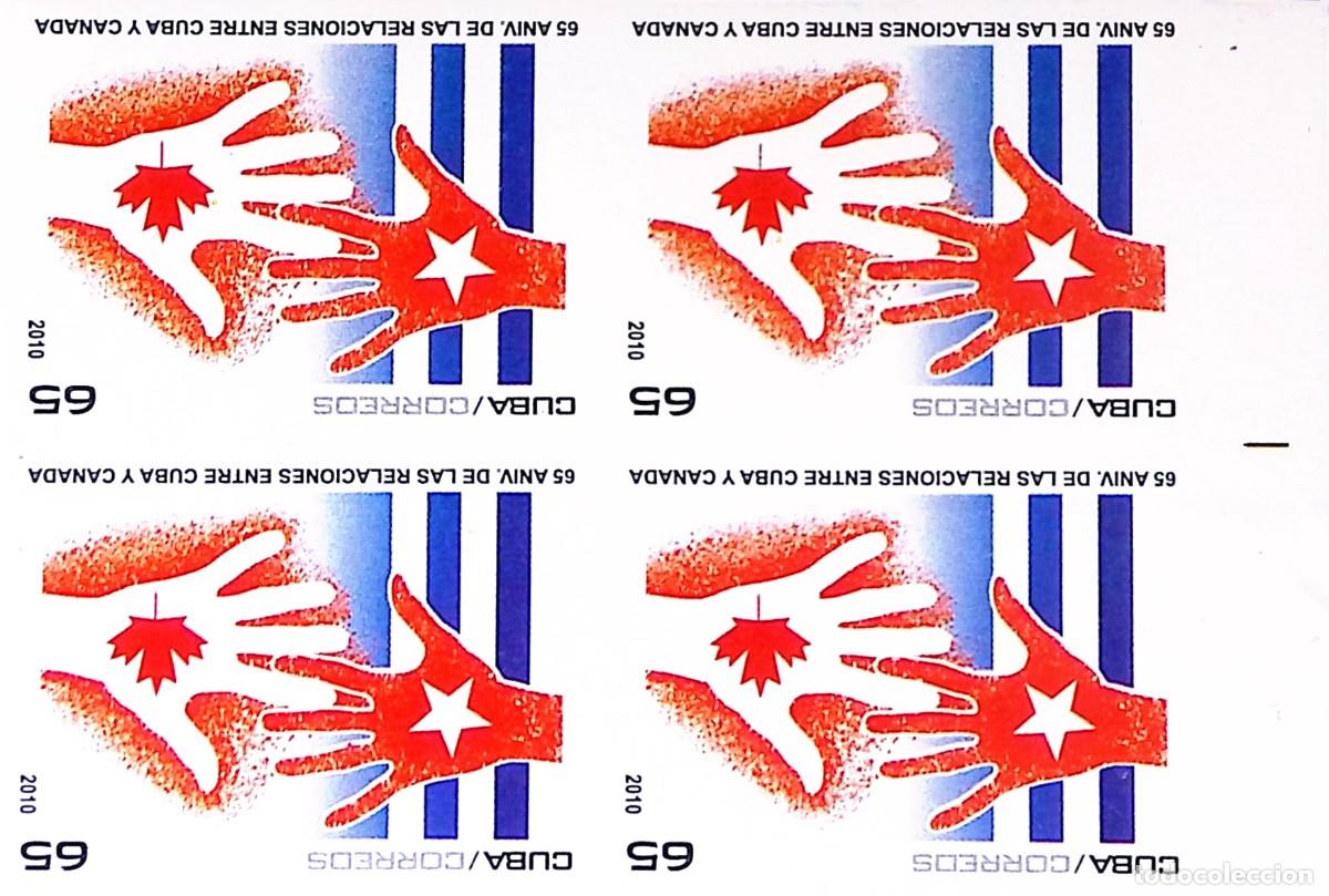 Sellos: MI) 2010 CUBA, DIE PROOF, COMMEMORATION OF THE 65TH ANNIVERSARY OF DIPLOMATIC RELATIONS BETWEEN CUBA