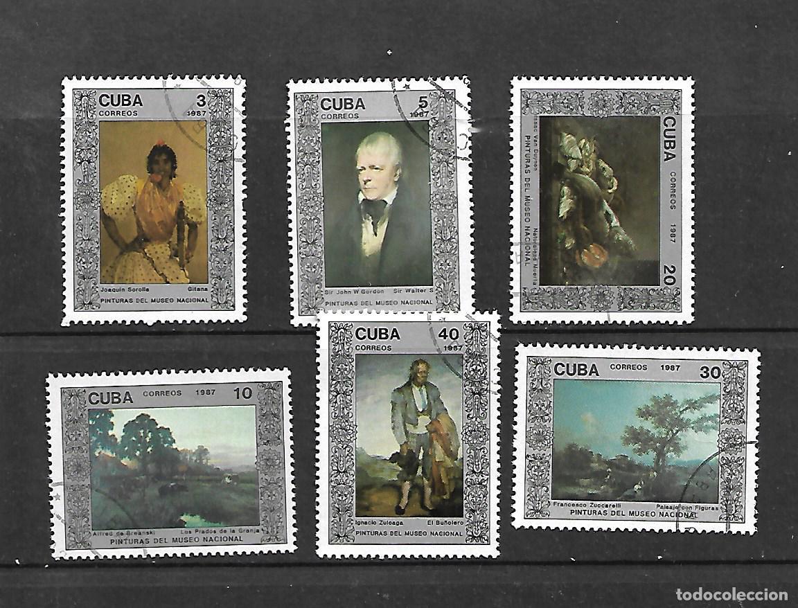 Sellos: SERIE COMPLETA DE CUBA MATASELLADA 1987 - Foto 1