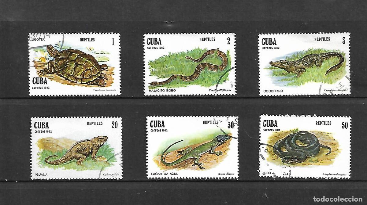 Sellos: SERIE COMPLETA DE CUBA MATASELLADA 1982
