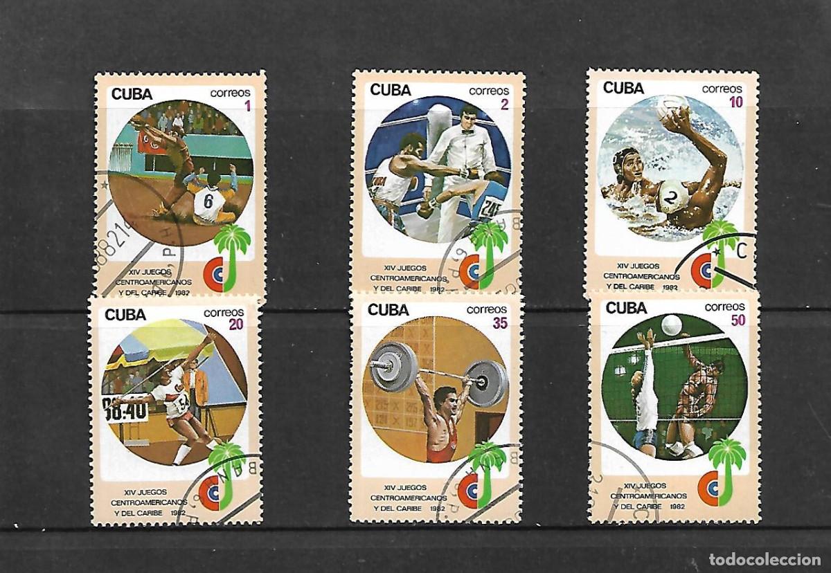 Sellos: SERIE COMPLETA DE CUBA MATASELLADA 1982
