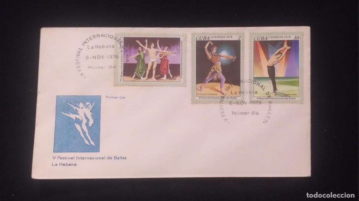 Sellos: TS) 1976 CUBA, FDC,5TH INTERNATIONAL BALLET FESTIVAL IN HAVANA STAMPS,XF.