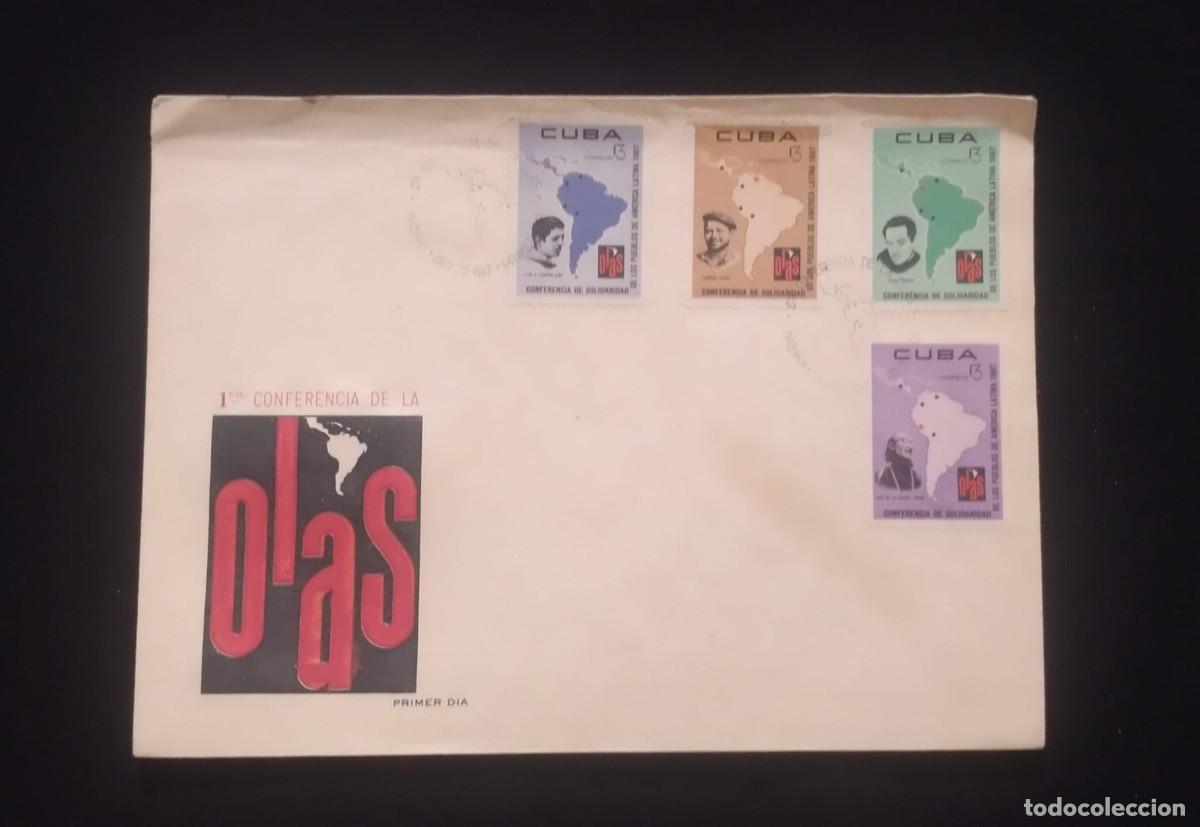 Sellos: TS) 1967 CUBA, FDC,WITH THE FIRST SOLIDARITY CONFERENCE STAMPS,VF.