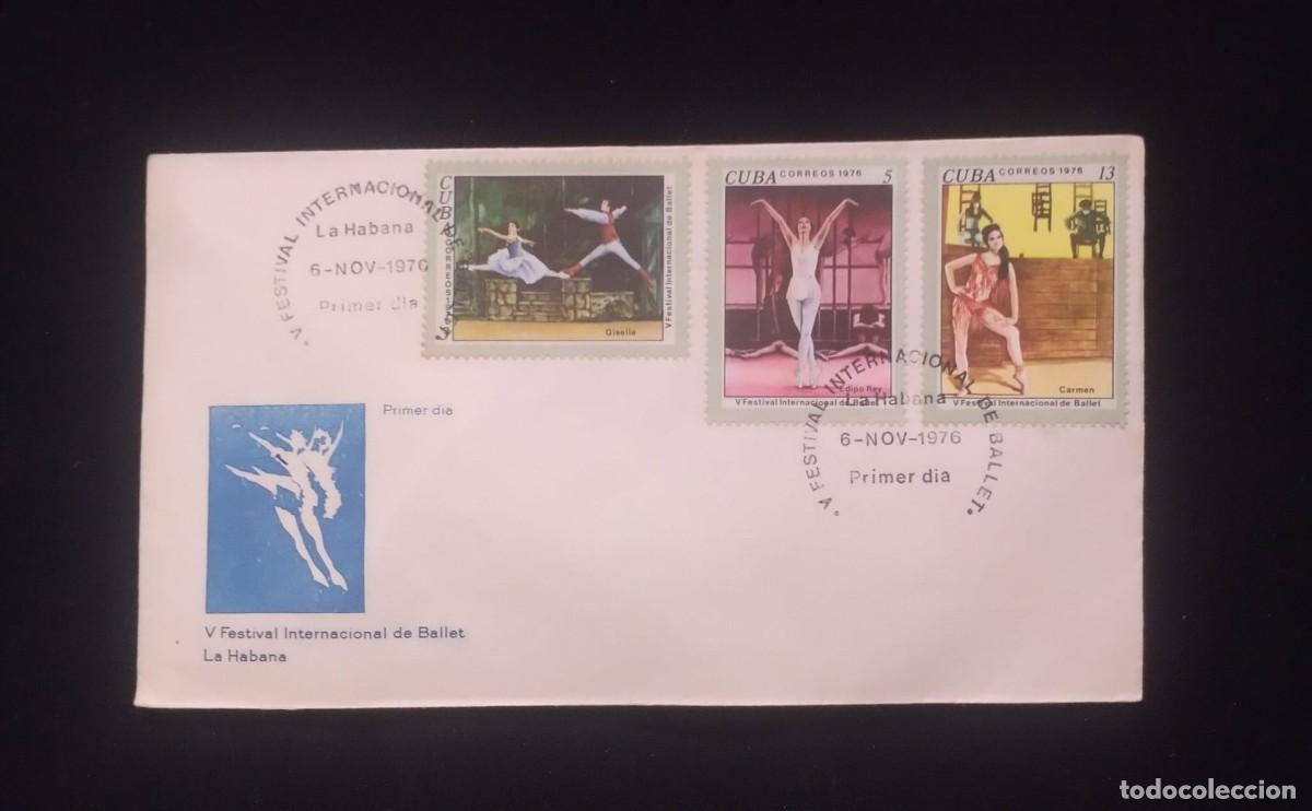 Sellos: TS) 1976 CUBA, FDC,WITH THE 5TH INTERNATIONAL BALLET FESTIVAL IN HAVANA STAMPS,XF.