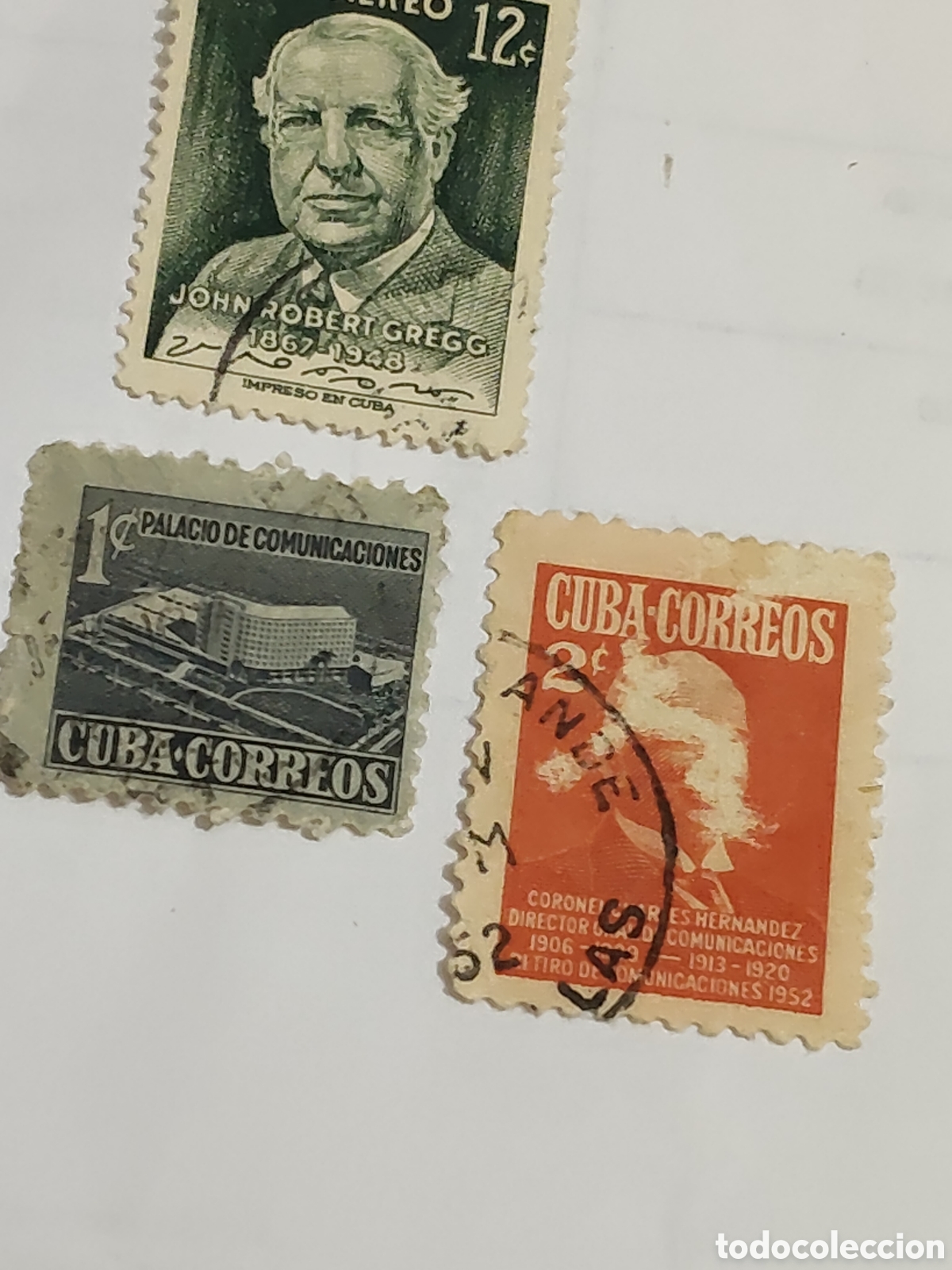 Sellos: 3 sellos antiguos de Cuba usados