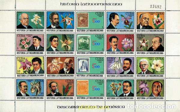 Sellos: 140028 MNH CUBA 1989 HISTORIA LATINOAMERICANA