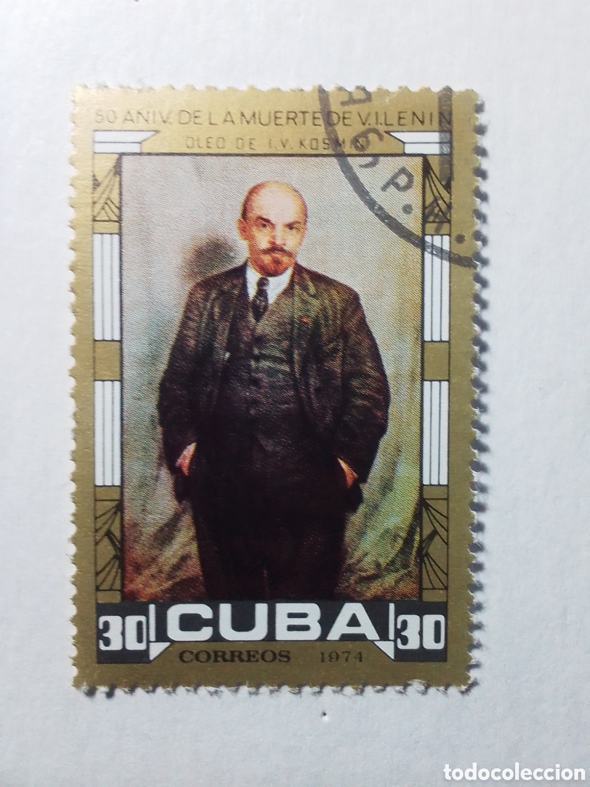 Sellos: CUBA a&ntilde;o 1974 , 50 Aniversario Muerte de Lenin