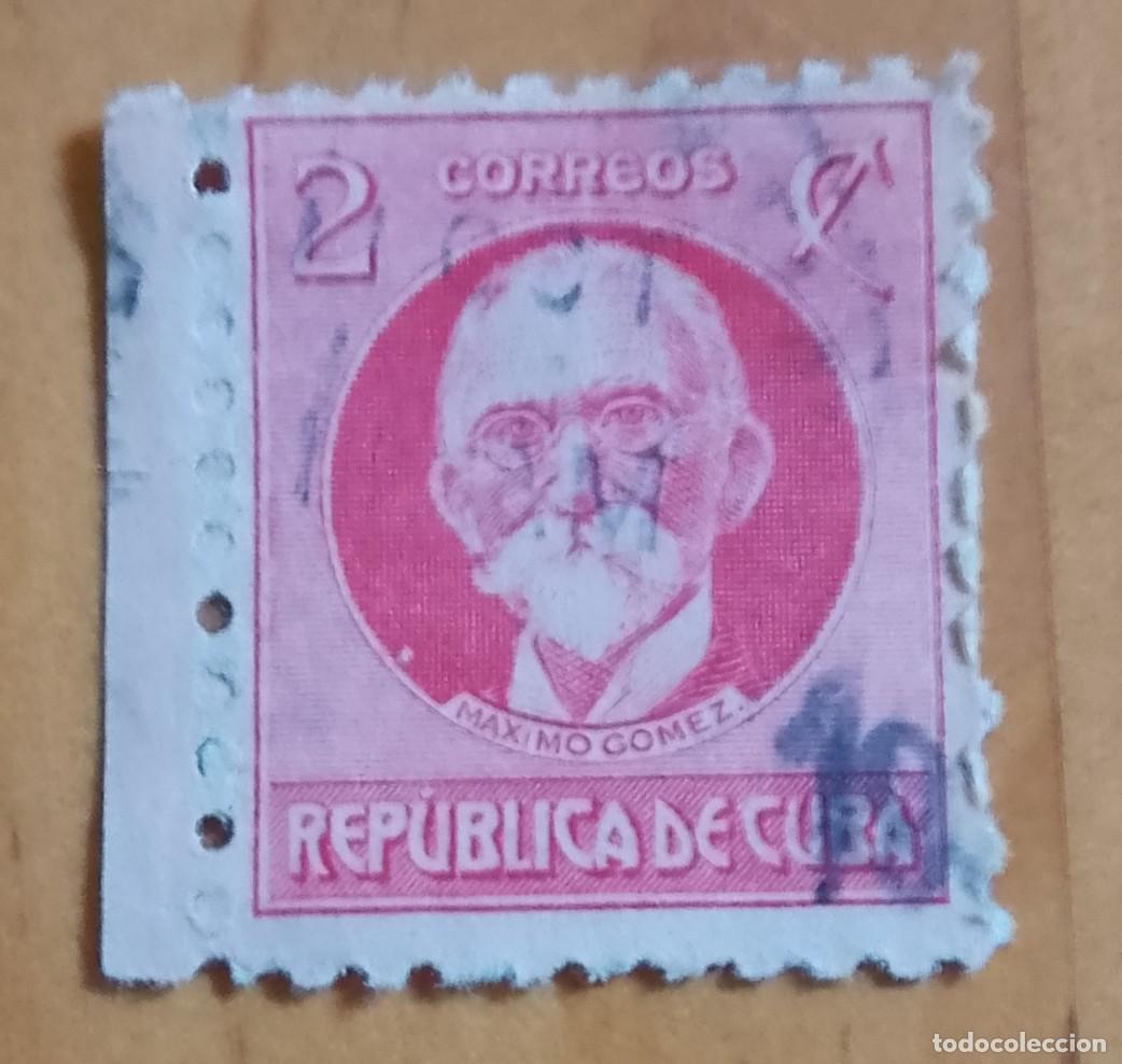 Sellos: REP&Uacute;BLICA DE CUBA - V/F 2 - A&Ntilde;O 1917, M&Aacute;XIMO G&Oacute;MEZ