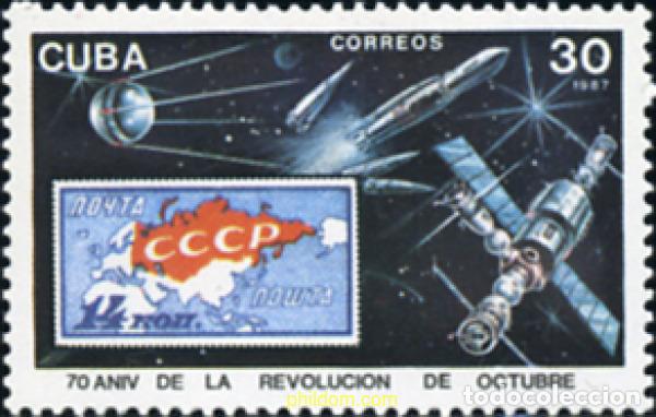 Sellos: 356286 MNH CUBA 1987 70 ANIVERSARIO DE LA REVOLUCION DE OCTUBRE EN LA URSS