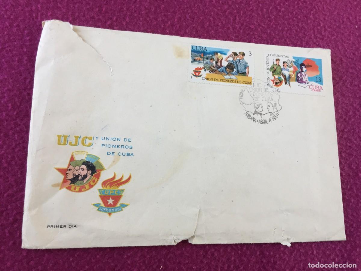 Sellos: CUBA - A&Ntilde;O 1969 - SOBRE PRIMER DIA DE UNION DE PIONEROS CUBANOS