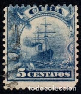 Sellos: Cuba. Transatl&aacute;ntico Umbr&iacute;a. 1905. YT-150. Usado