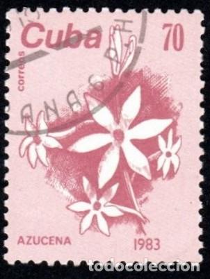 Sellos: Cuba. Flores. 1983. YT-2475. Usados