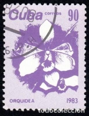 Sellos: Cuba. Flores. 1983. YT-2477. Usados