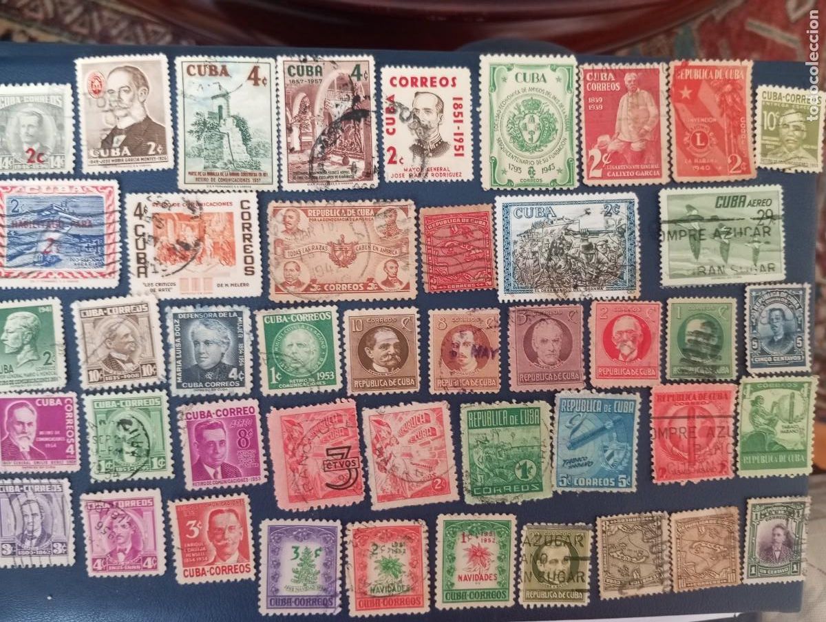 Sellos: CUBA, 44 SELLOS DIFERENTES