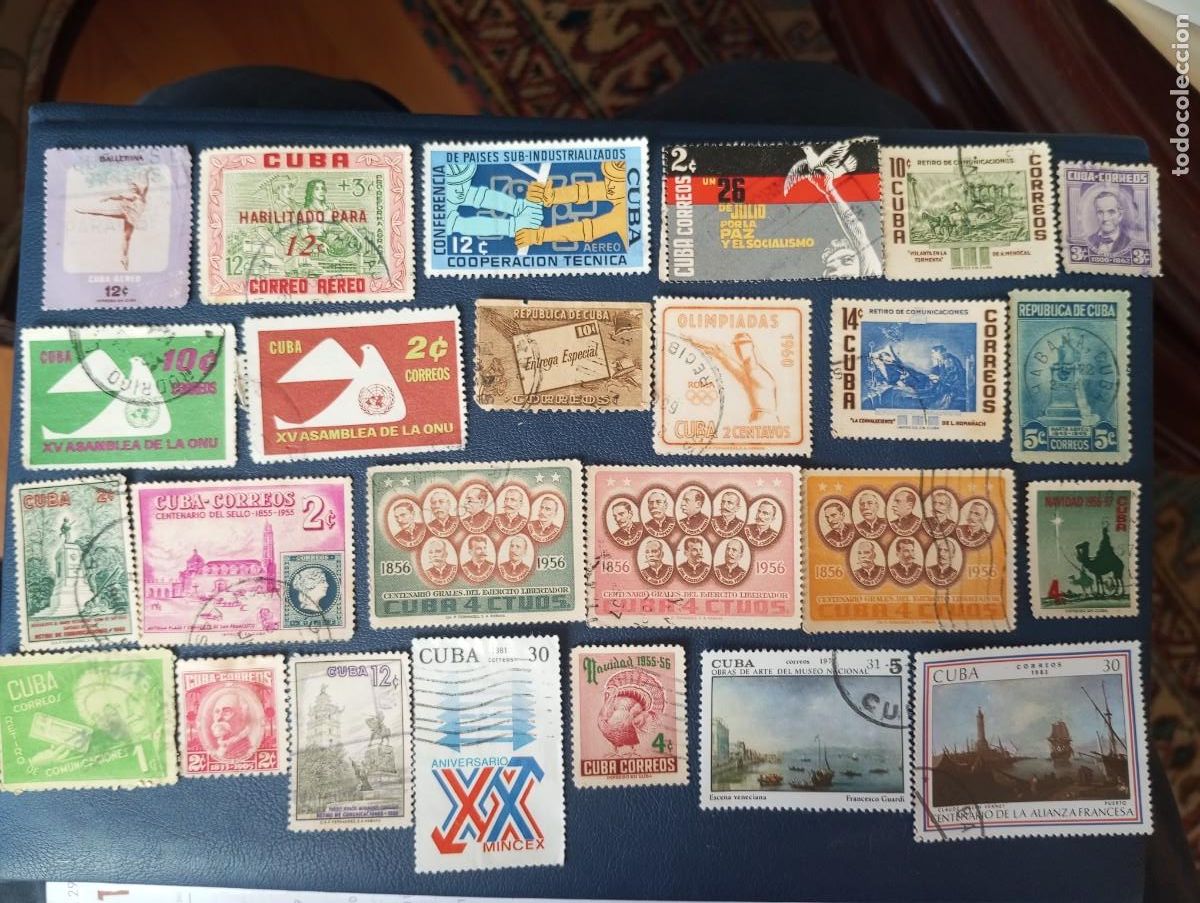 Sellos: CUBA, 25 SELLOS DIFERENTES